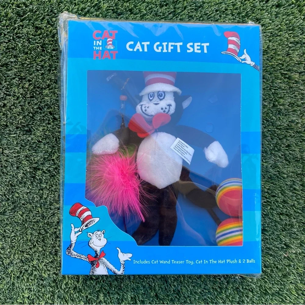 Dr. Seuss Cat In The Hat Pet Cat Toy Gift Set